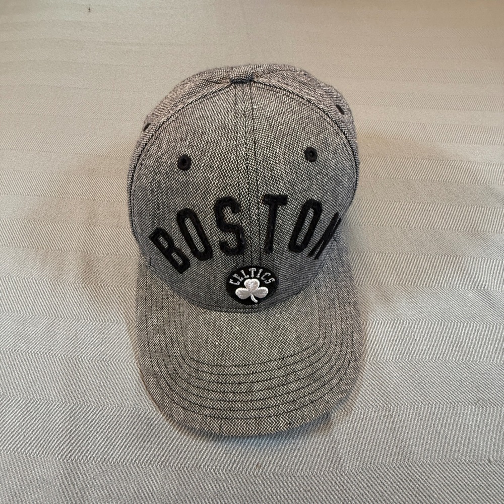 47 Brand Boston Celtics NBA Snapback Hat Grey Heathered Adjustable Cap OSFA